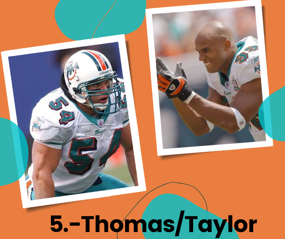 Miami Dolphins 2023 Zach Thomas Jason Taylor Larry Csonka Dan