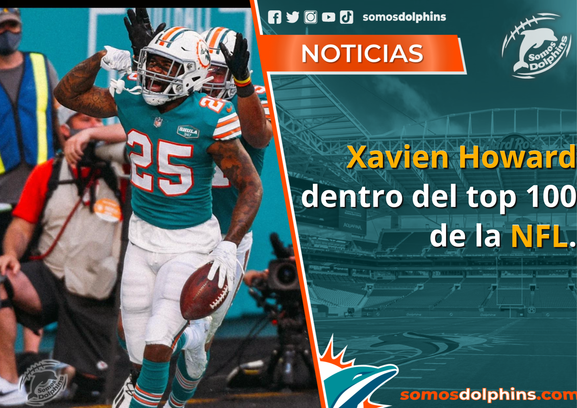 NFL Top 100 Players 2021: Xavien Howard represents Miami Dolphins - The  Phinsider