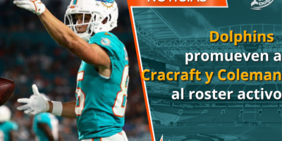 Dolphins elevate River Cracraft, Verone McKinley for game vs