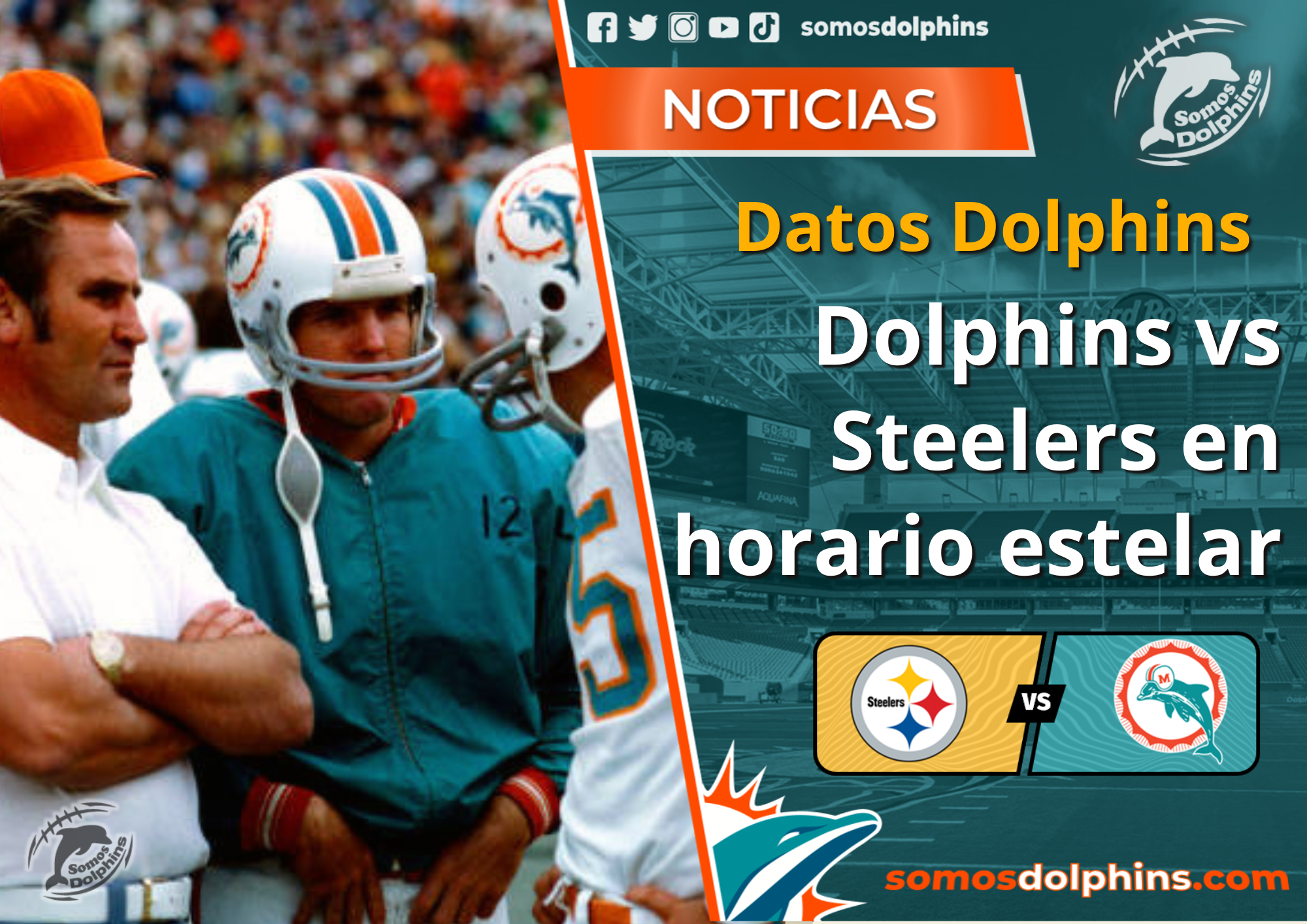 NFL  Cinco equipos por dos boletos en la AFC. - Somos Dolphins