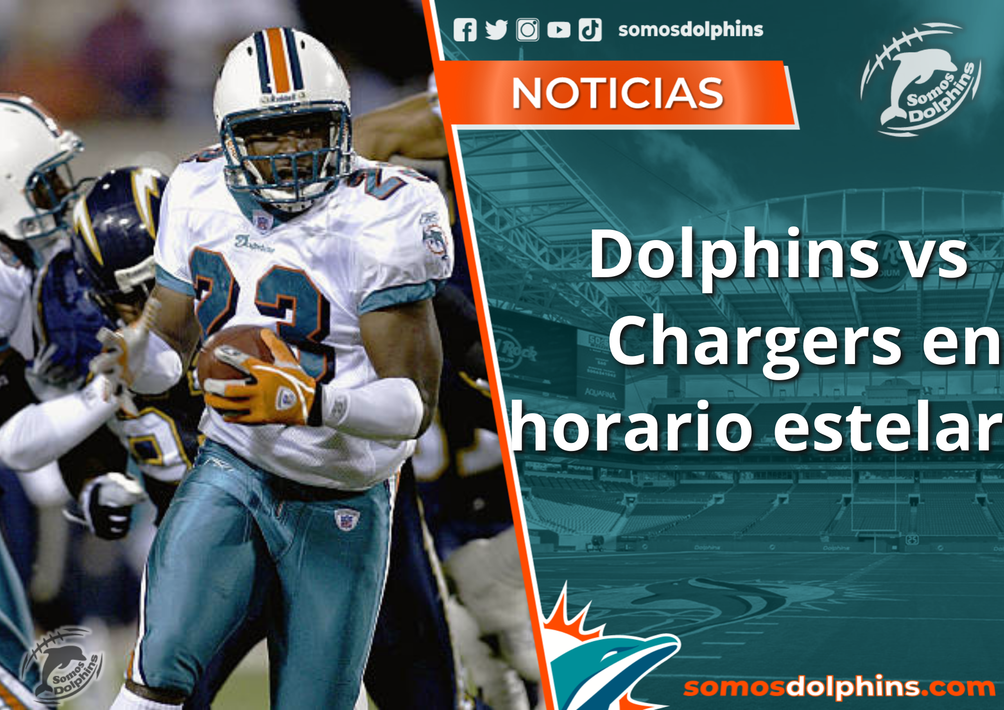 Dónde VER Dolphins vs Chargers: Partido de Delfines de Miami