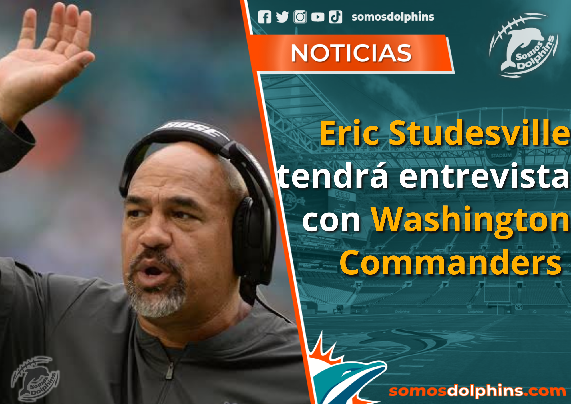 Washington Commanders interview Dolphins RB coach Eric Studesville