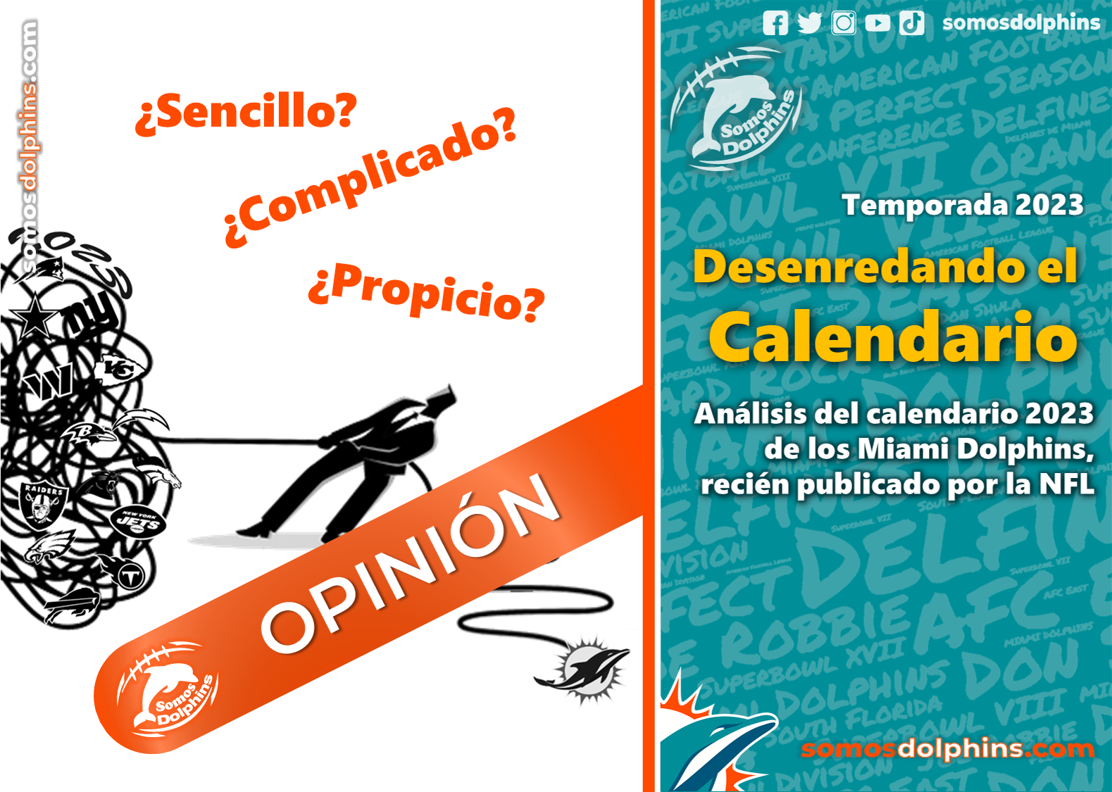 Revelan calendarrio de los Dolphins para la temporada 2023